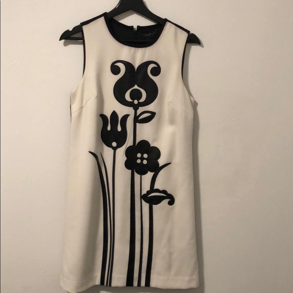 Little black and white dress